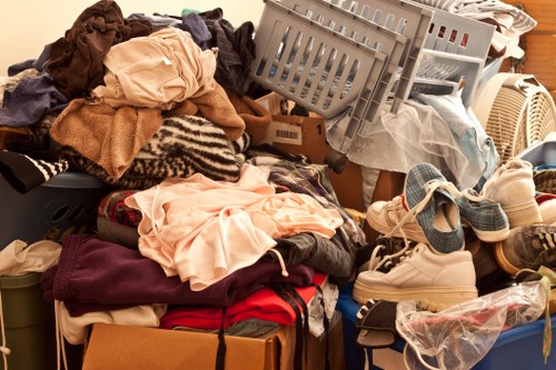 Professional furniture disposal service in action